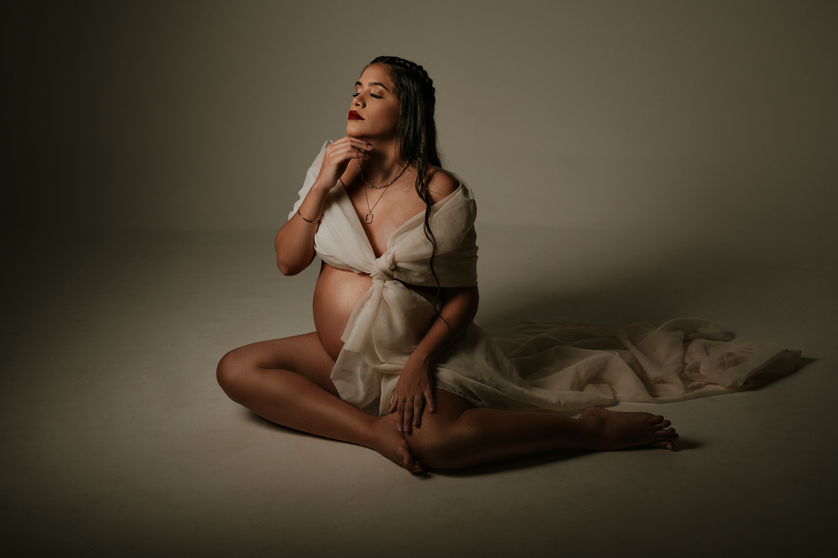 Ensaio Gestante Estúdio - Akleinefotografias