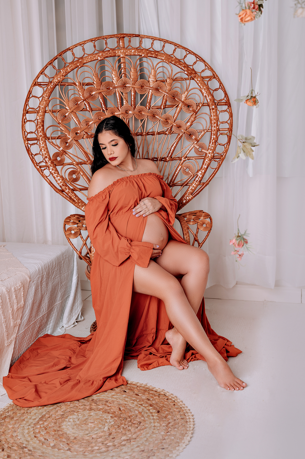 Ensaio Gestante Estúdio - Akleinefotografias