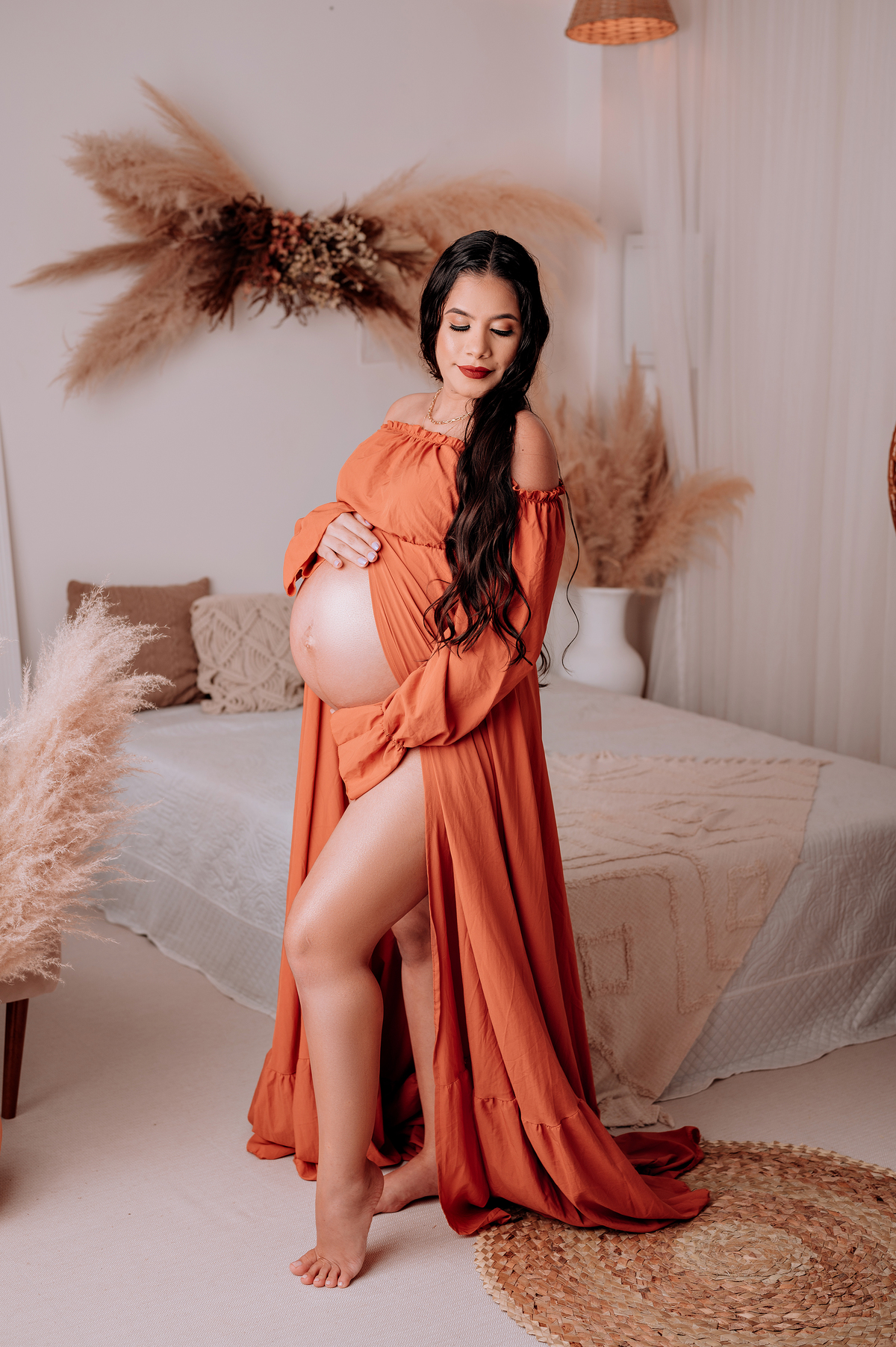 Ensaio Gestante Estúdio - Akleinefotografias