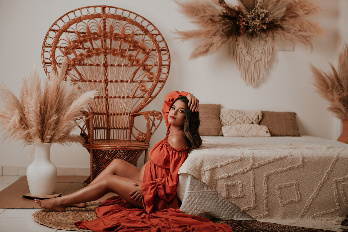 Ensaio gestante estúdio cenário cama quarto. adriana kleine fotografias Imperatriz MA