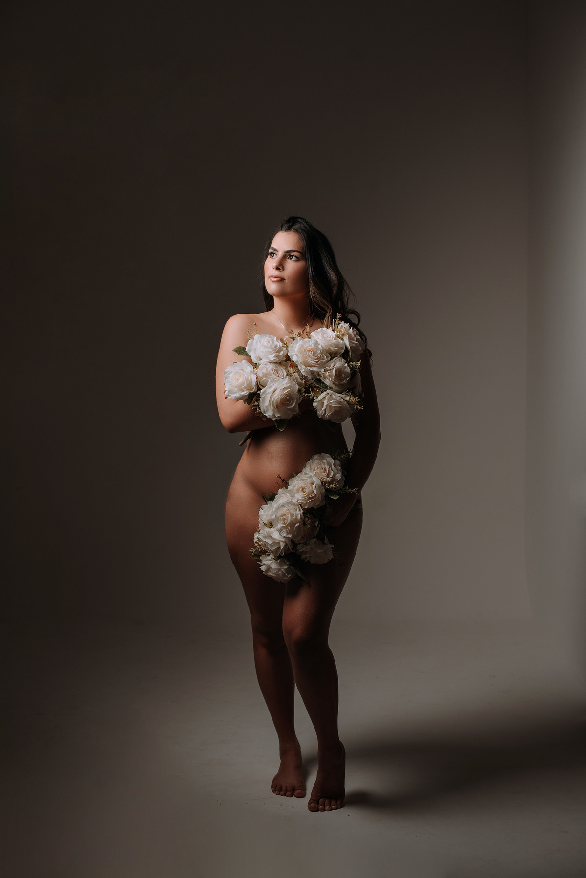 Ensaio gestante, nua com flores. adriana kleine fotografias Imperatriz MA