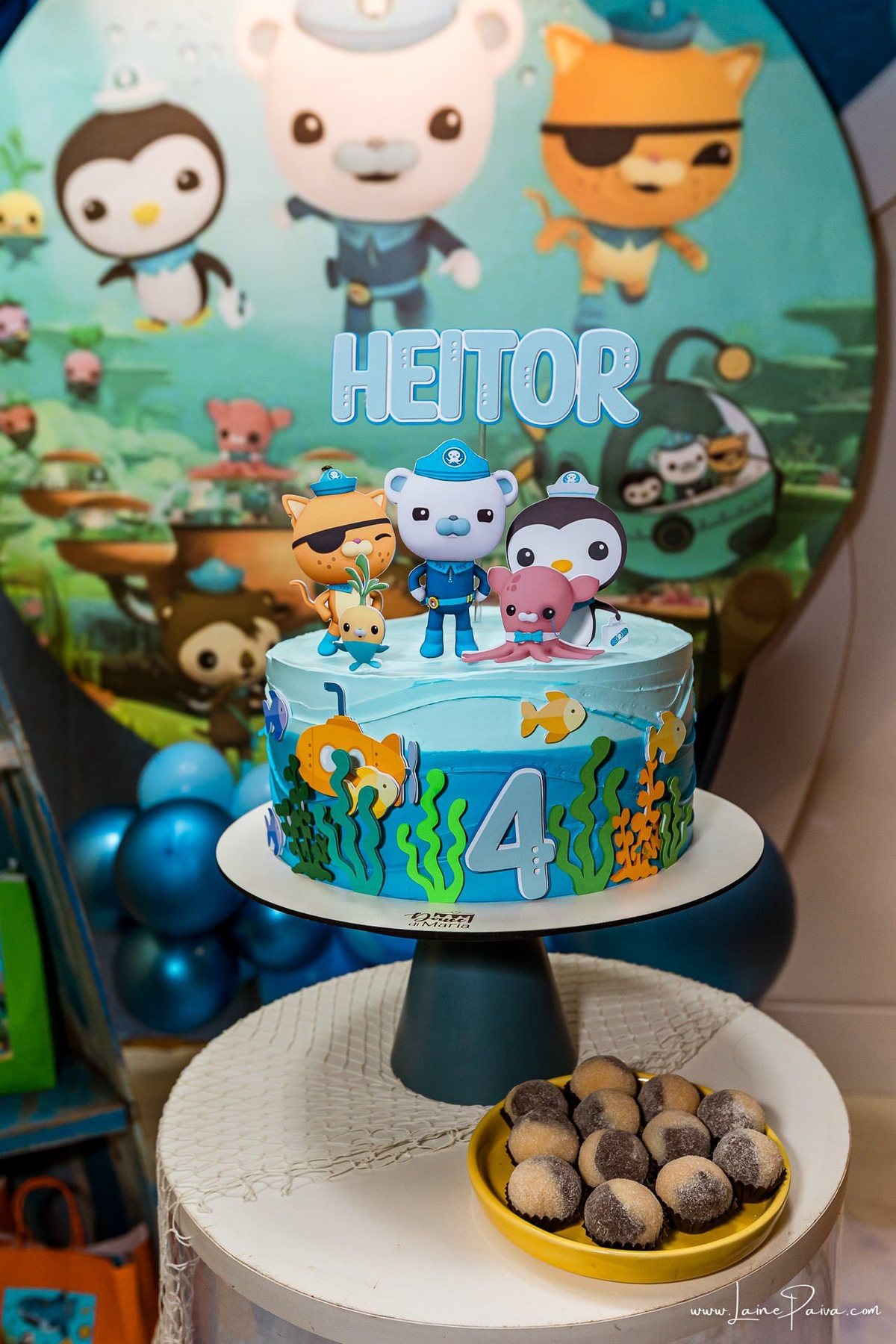 fotografia de Aniversario infantil, festa de 4 anos de Heitor no Brinkids no Natal Shopping, com tema Octonautas, brincadeiras, diversão para as crianças e muito carinho de familiares e amigos.