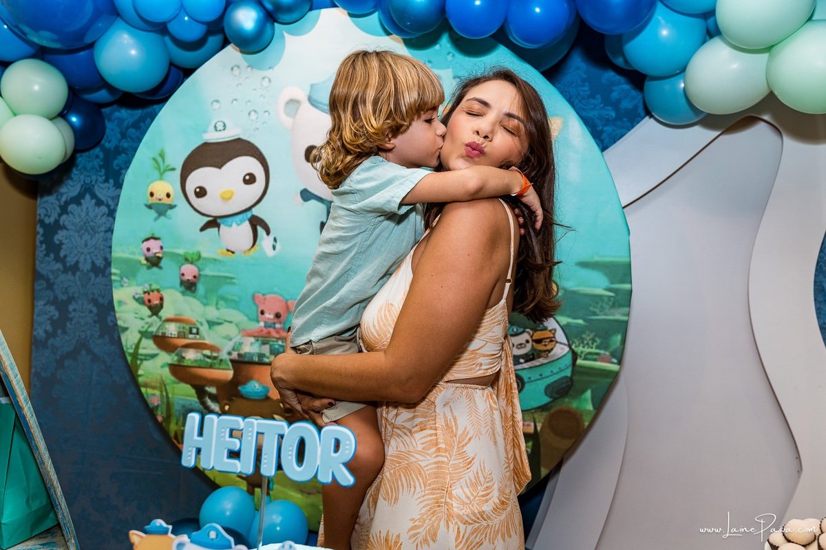 fotografia de Aniversario infantil, festa de 4 anos de Heitor no Brinkids no Natal Shopping, com tema Octonautas, brincadeiras, diversão para as crianças e muito carinho de familiares e amigos.