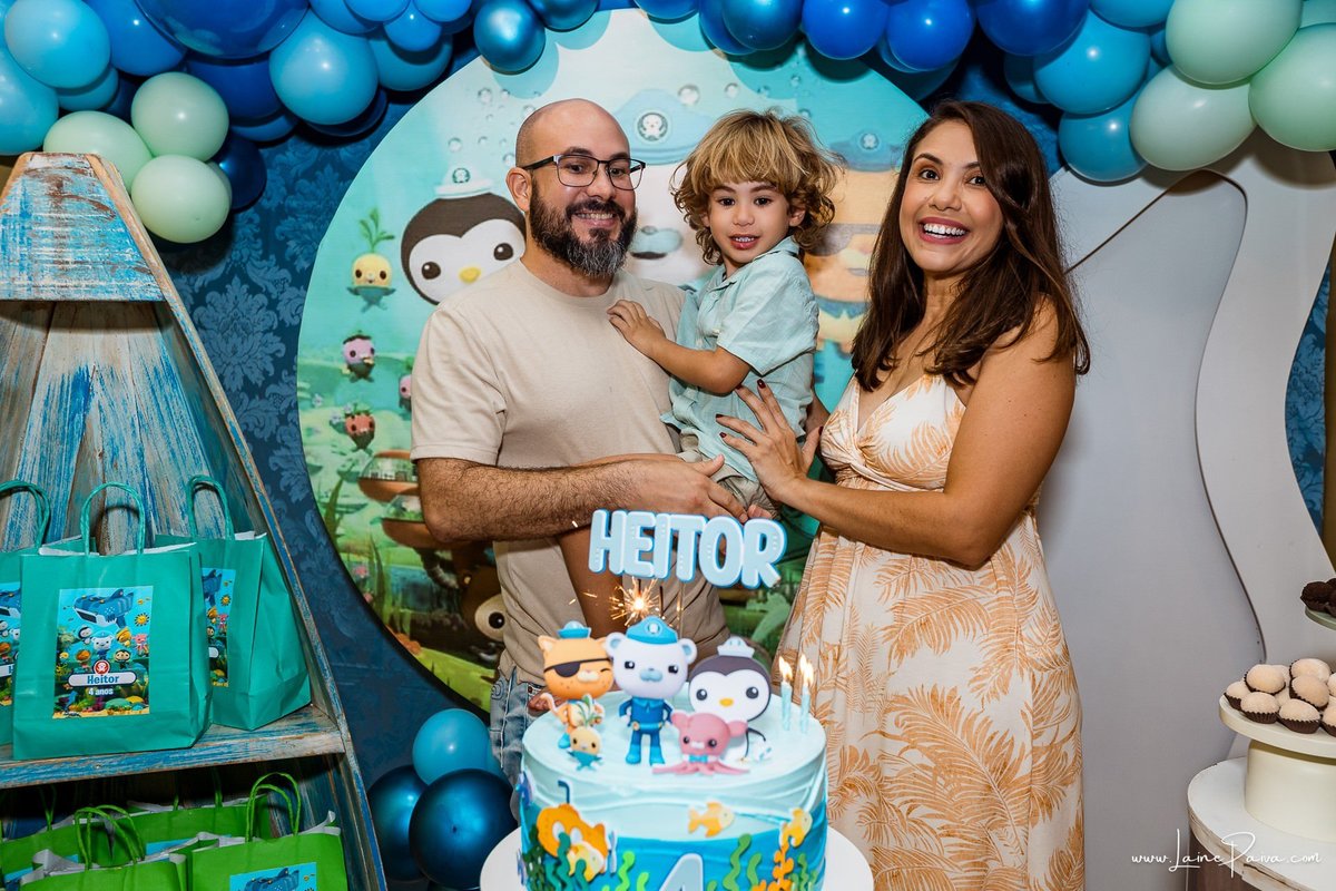 fotografia de Aniversario infantil, festa de 4 anos de Heitor no Brinkids no Natal Shopping, com tema Octonautas, brincadeiras, diversão para as crianças e muito carinho de familiares e amigos.