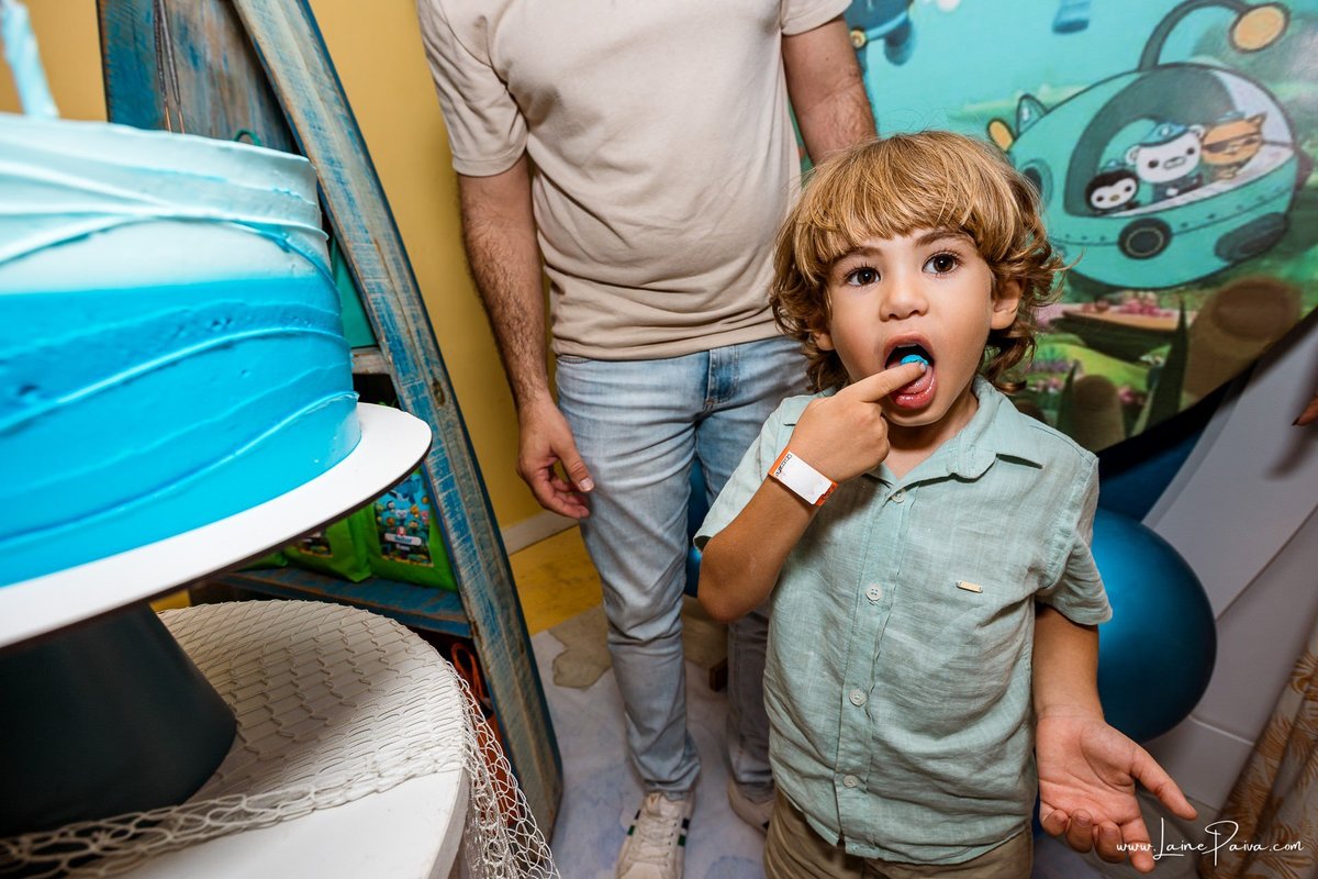 fotografia de Aniversario infantil, festa de 4 anos de Heitor no Brinkids no Natal Shopping, com tema Octonautas, brincadeiras, diversão para as crianças e muito carinho de familiares e amigos.