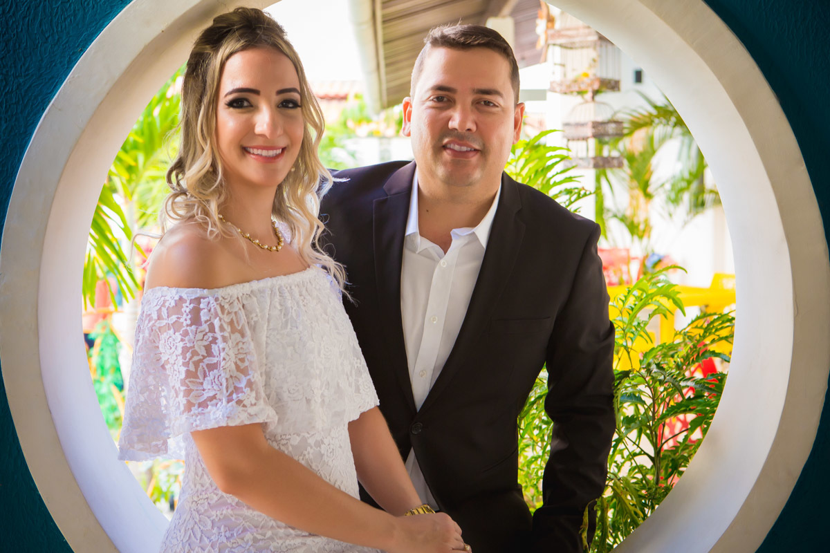 noivos em casamento civil em Natal RN.