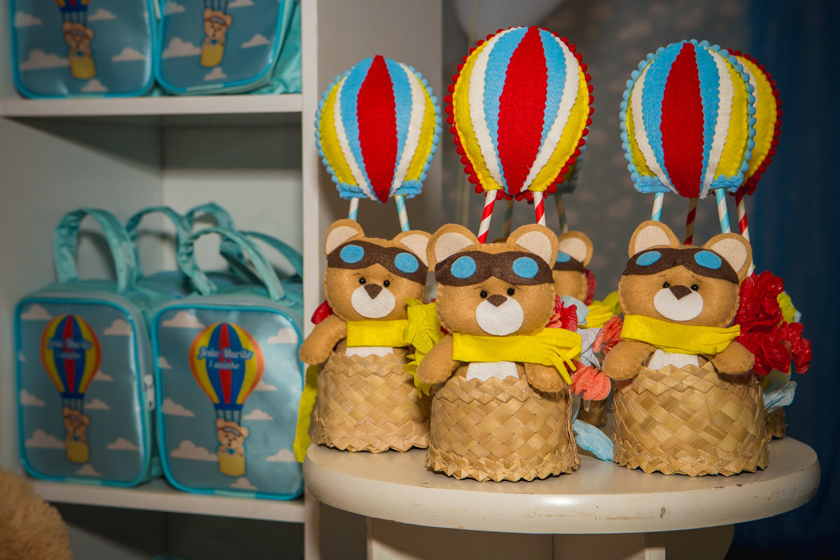 lembranças e do aniversário ursinho baloeiro