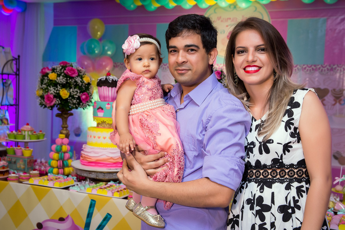 aniversariante com os tios