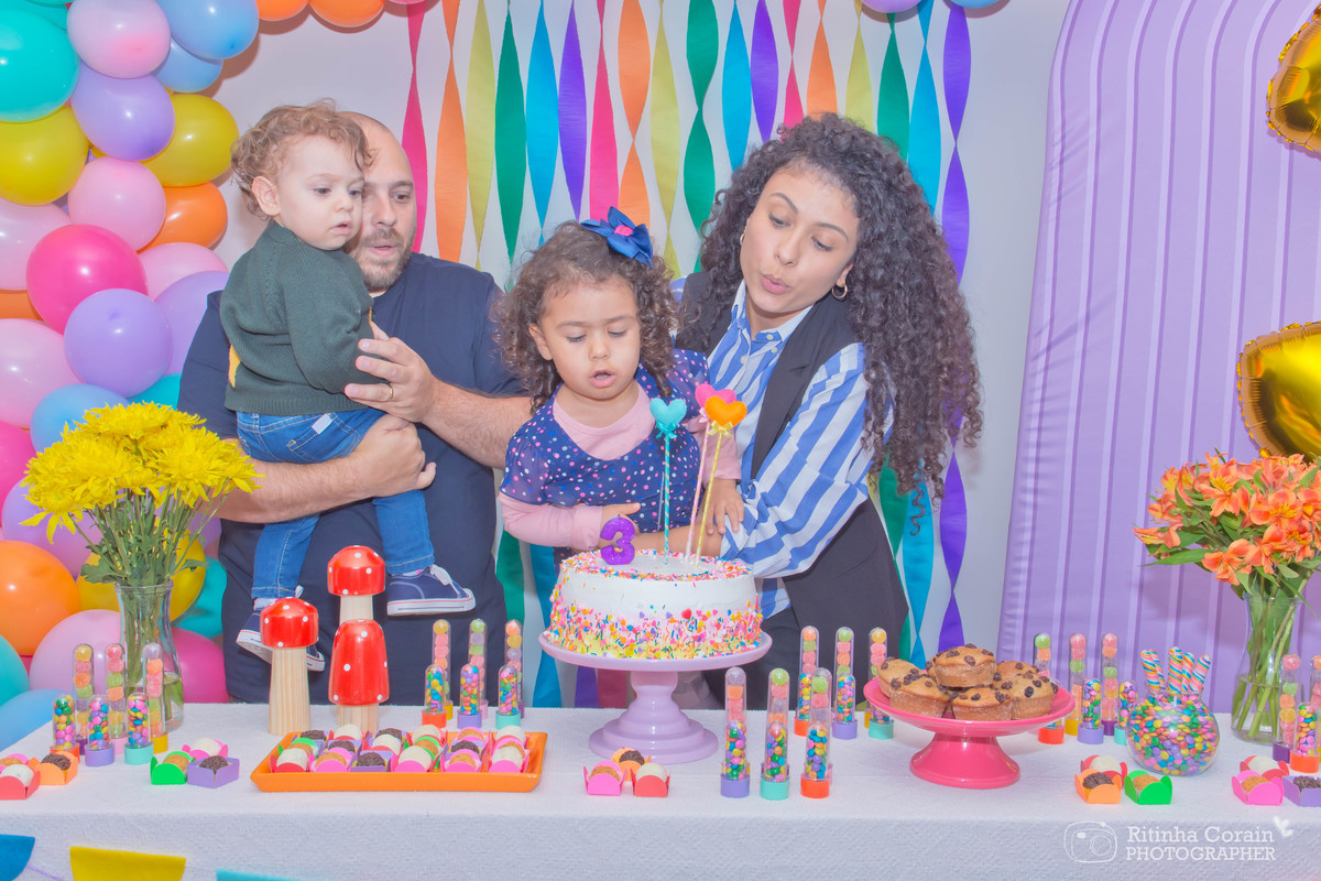 Aniversário da doce Helena, 3 anos de muita bagunça e alegria!!
