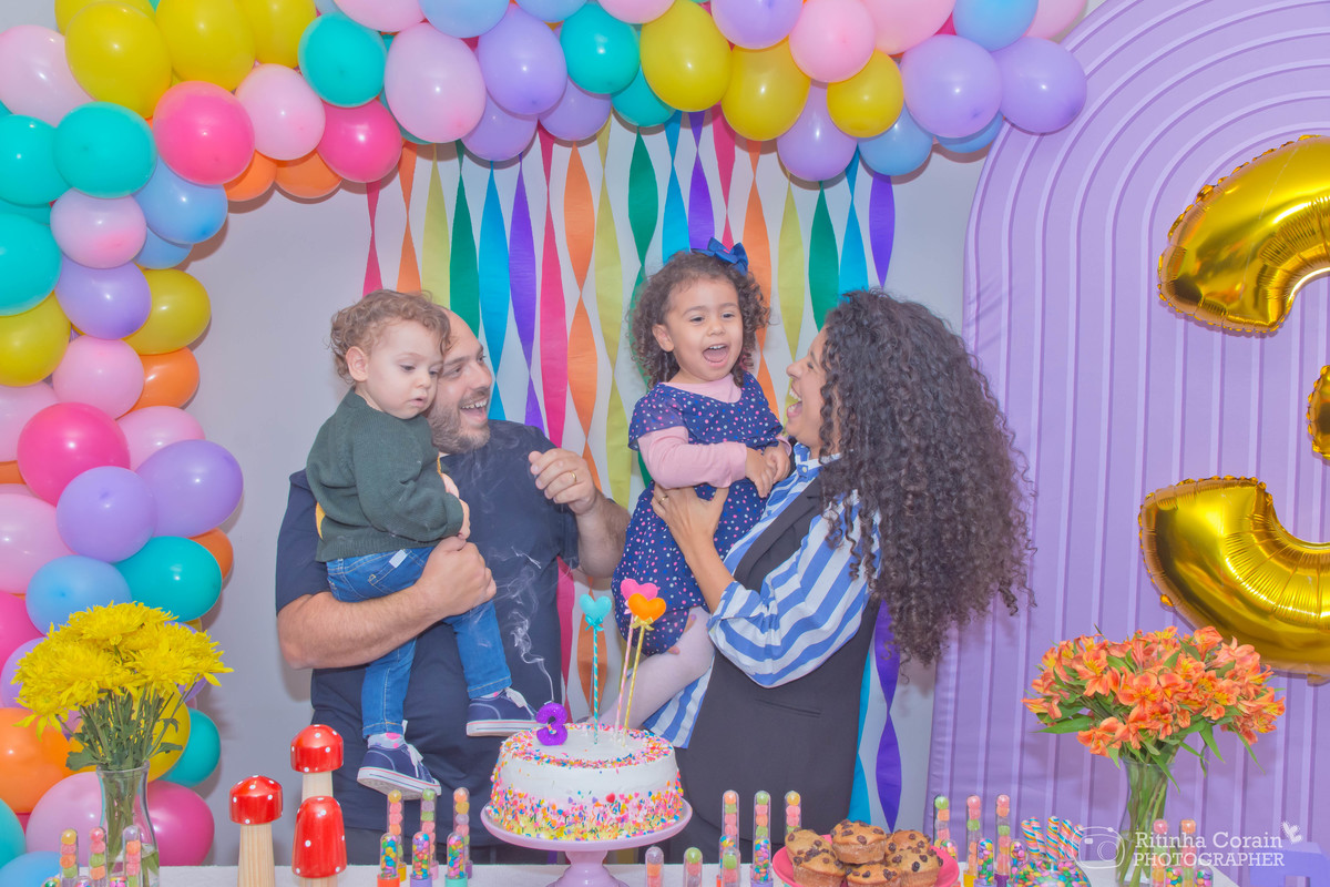 Aniversário da doce Helena, 3 anos de muita bagunça e alegria!!