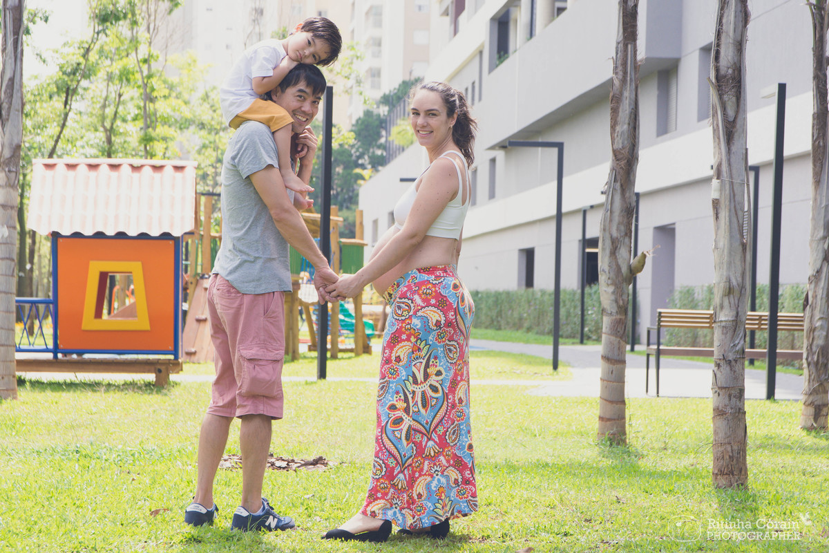 Mini Ensaio Família Kurokawa, com a Mariana no forninho <3