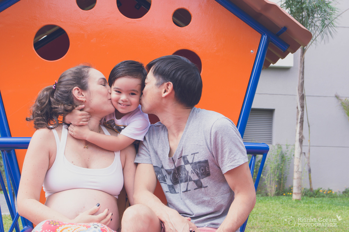 Mini Ensaio Família Kurokawa, com a Mariana no forninho <3