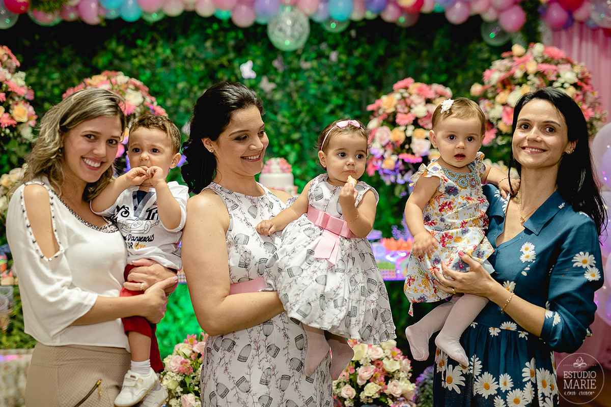 festa infantil menina passarinhos fofa