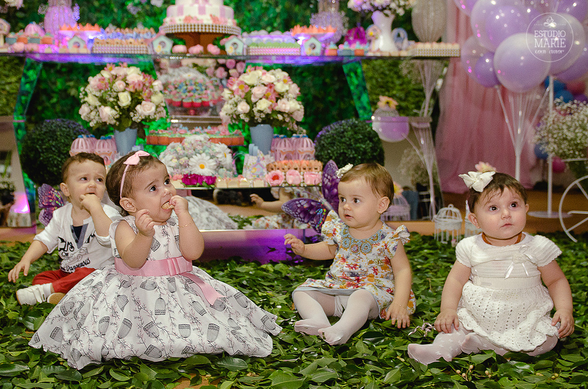 festa infantil menina passarinhos fofa