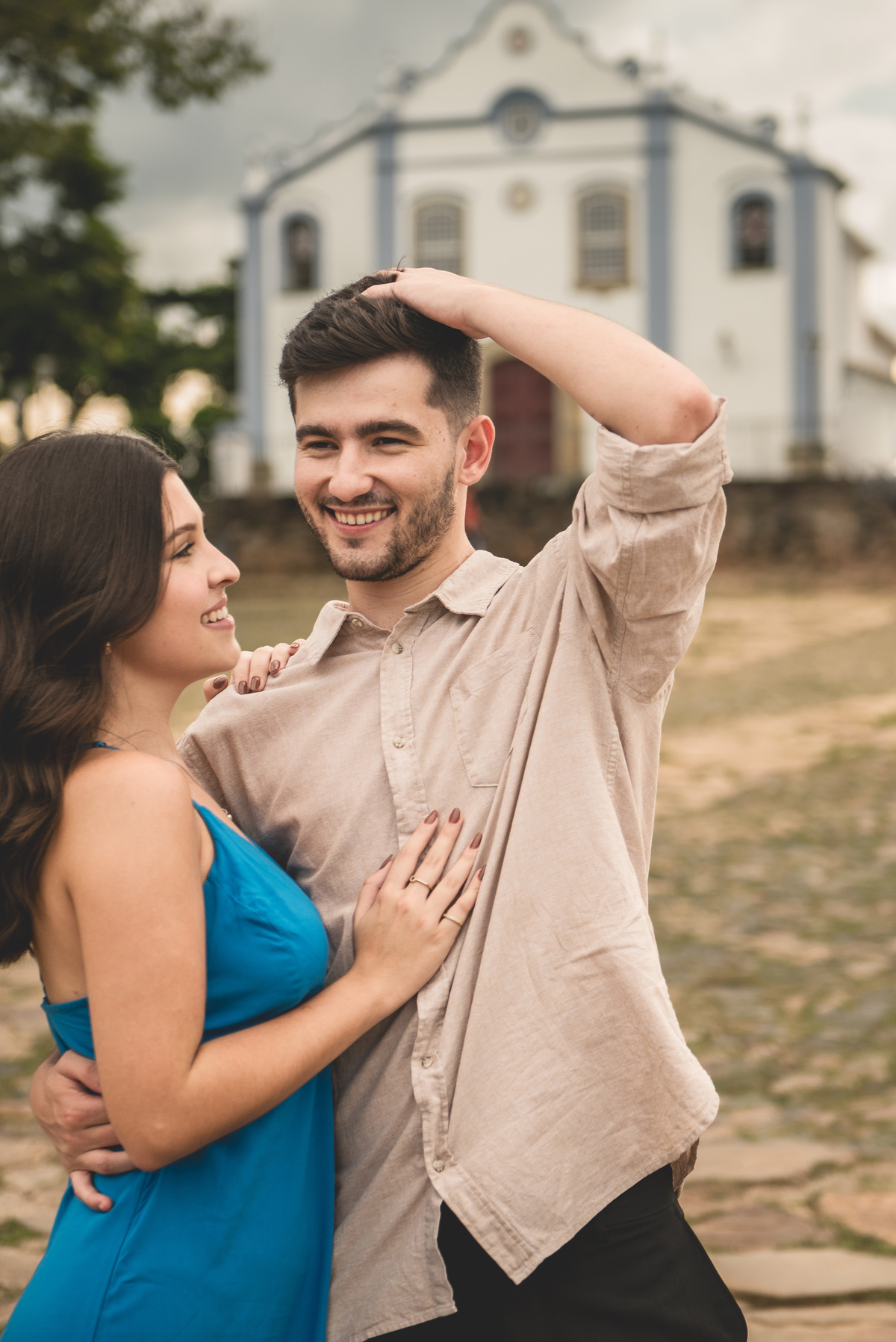 Ensaio de casal, foto em Tiradentes, Estúdio Marie, ensaios espontâneos, 