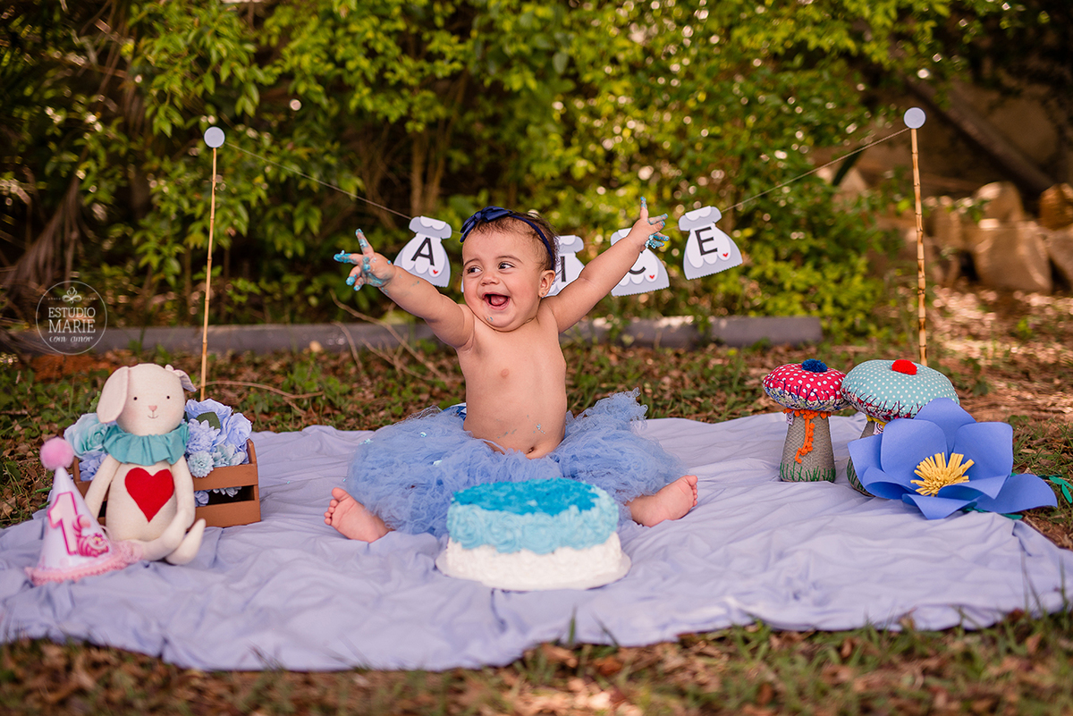 ensaio externo um ano e smash the cake alice