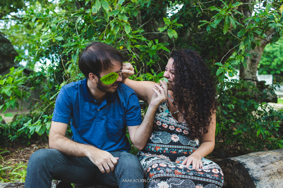 Ensaio de gestante da Roberta Ortiz realizado na Reserva Florestal do Grajaú, no Rio de Janeiro por Ana Kacurin