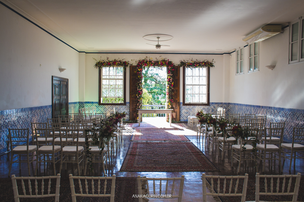 Cerimônia de casamento adventista de Larissa e Daniel no Solar Real em Santa Teresa
