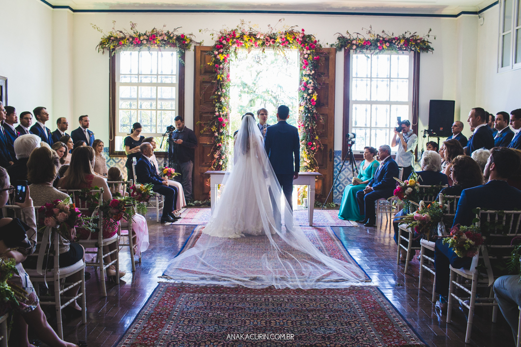 Cerimônia de casamento adventista de Larissa e Daniel no Solar Real em Santa Teresa