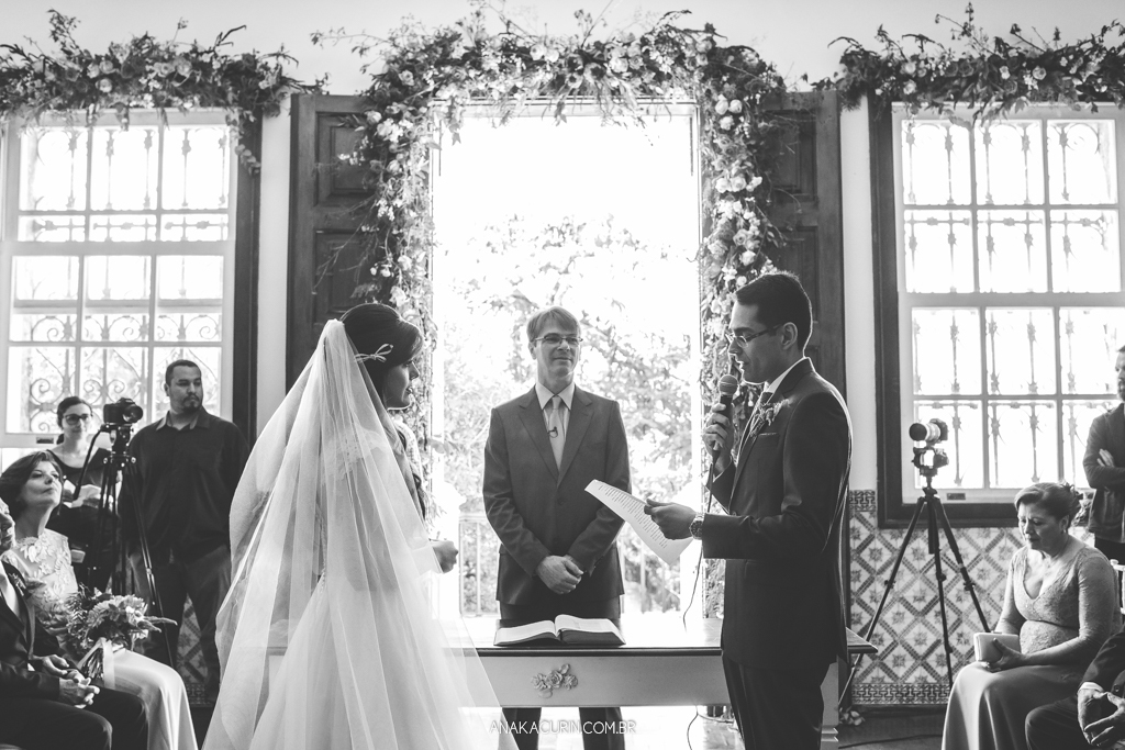 Cerimônia de casamento adventista de Larissa e Daniel no Solar Real em Santa Teresa