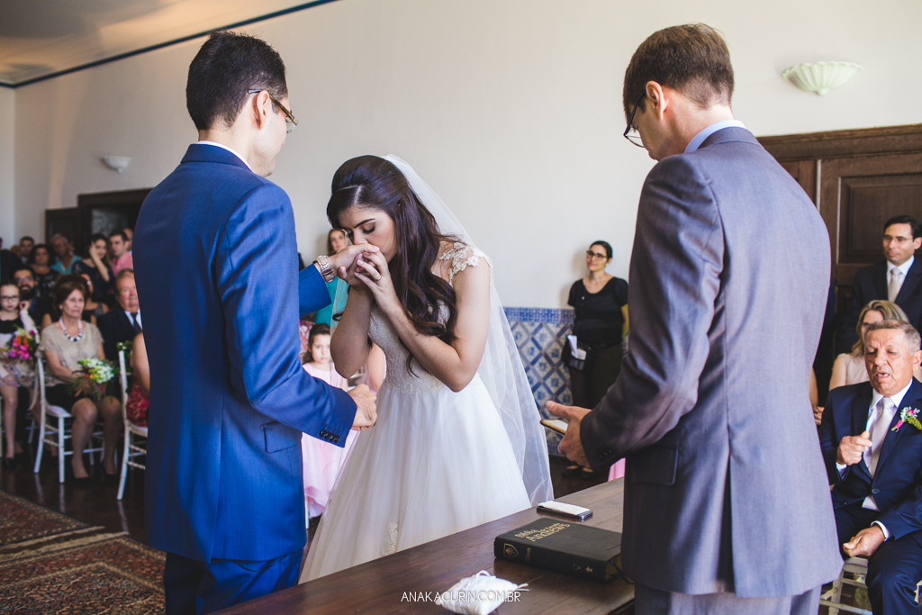 Cerimônia de casamento adventista de Larissa e Daniel no Solar Real em Santa Teresa