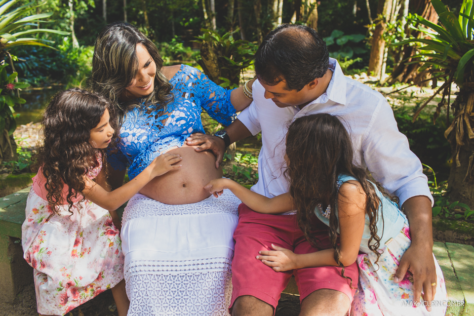 Ensaio de gestante fotografado no Rio de Janeiro