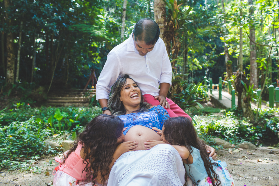 Ensaio de gestante fotografado no Rio de Janeiro