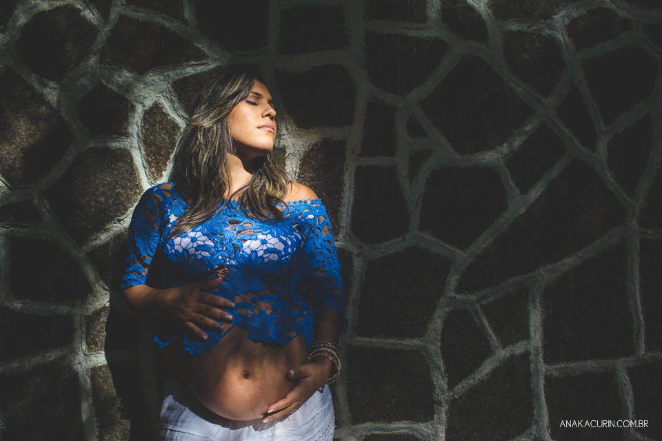 Ensaio de gestante fotografado no Rio de Janeiro