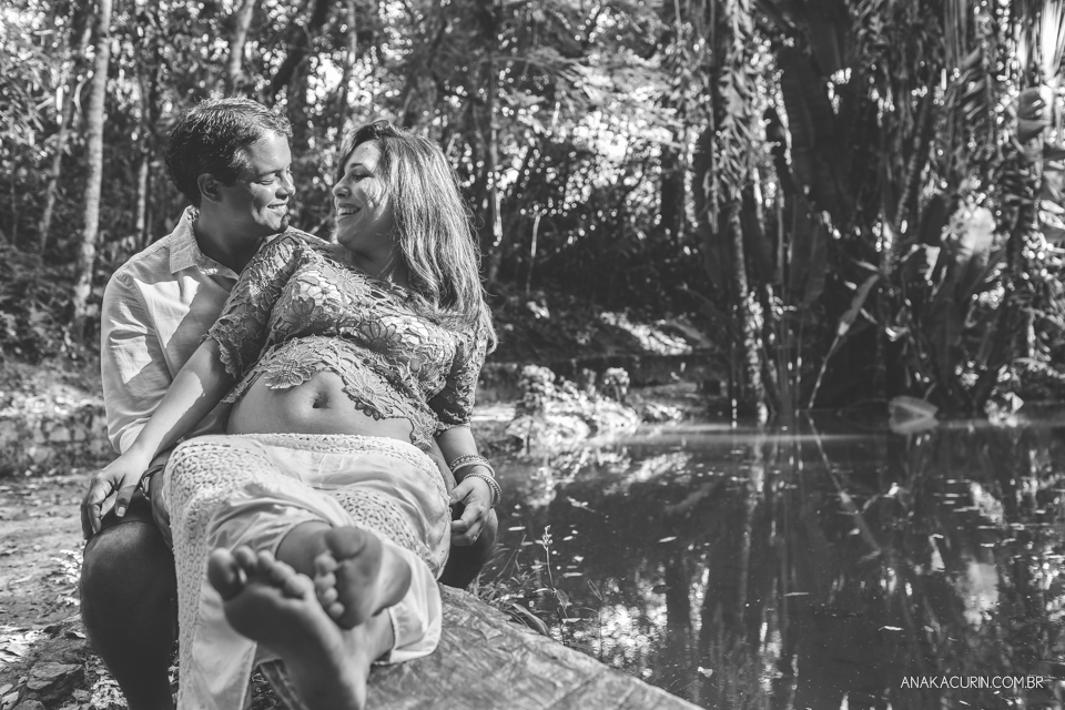 Ensaio de gestante fotografado no Rio de Janeiro