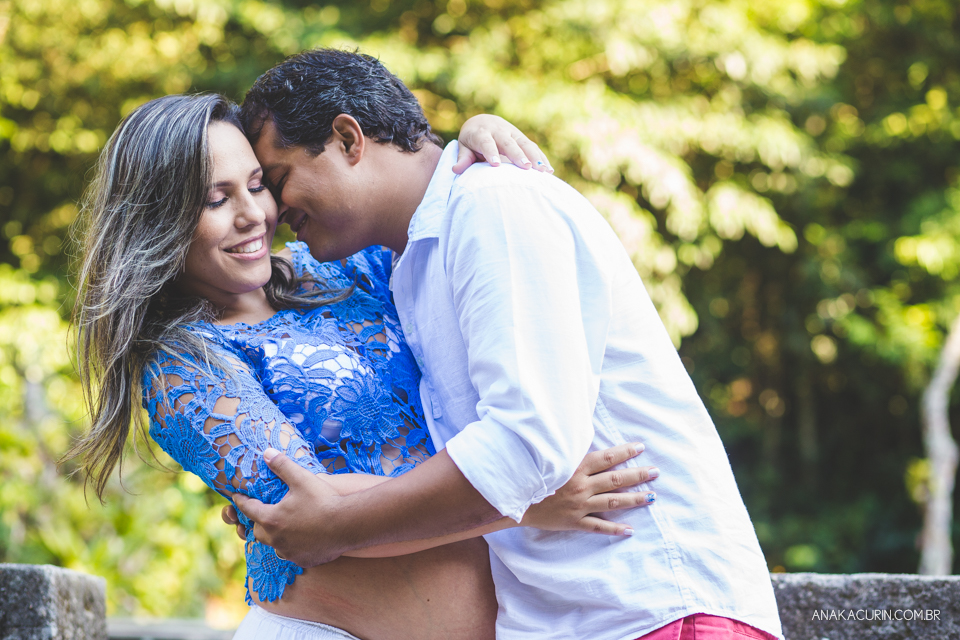 Ensaio de gestante fotografado no Rio de Janeiro