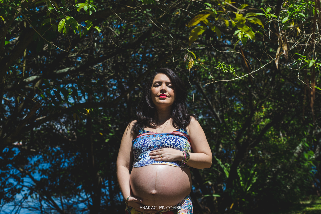 Ensaio gestante Flávia e Fábio na Lagoa Rodrigo de Freitas com Simba cachorro