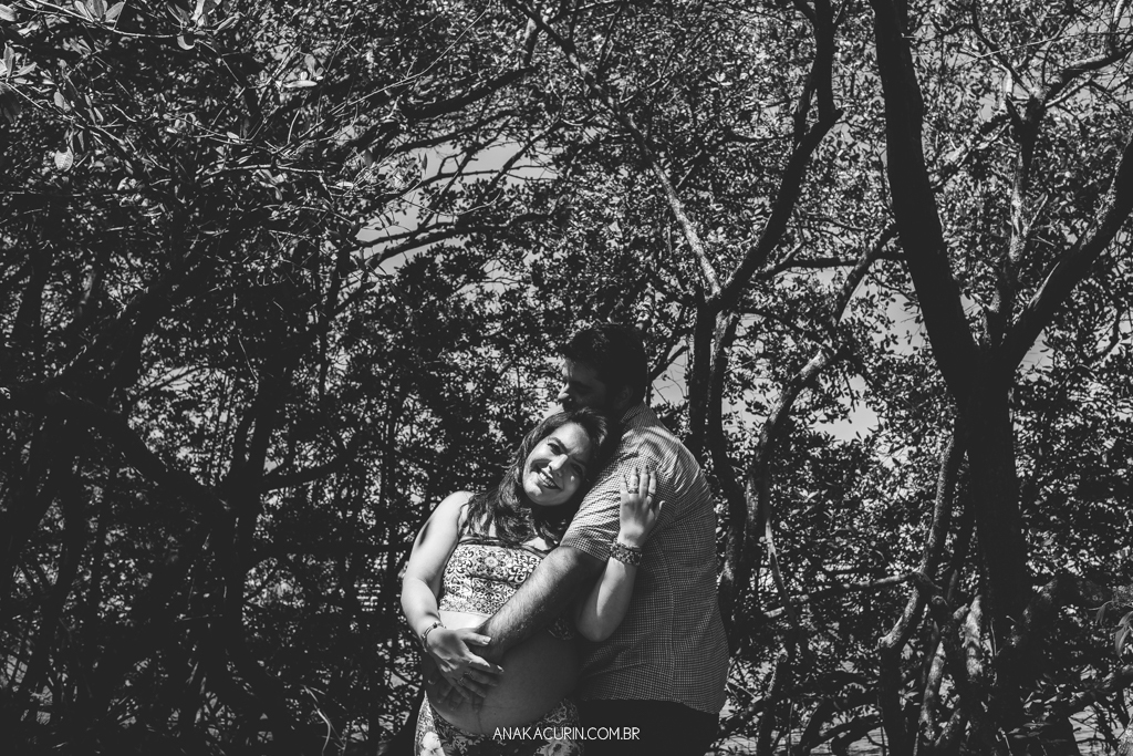 Ensaio gestante Flávia e Fábio na Lagoa Rodrigo de Freitas com Simba cachorro