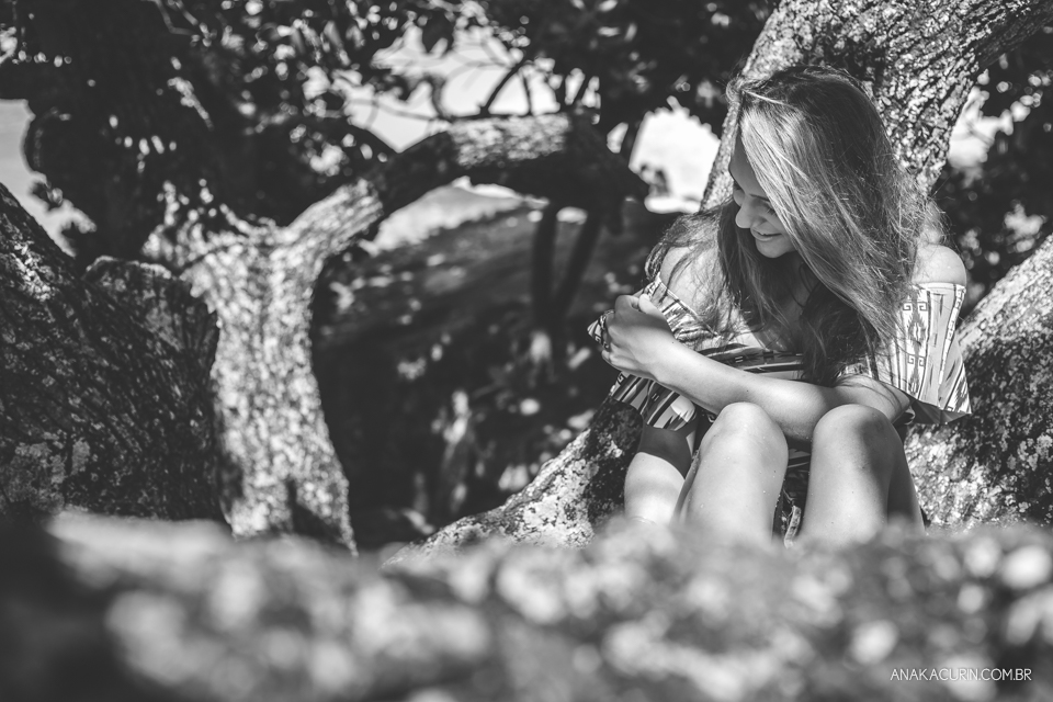 Ensaio fotográfico no estilo lifestyle de Giulia, uma menina de 15 anos, no Rio de Janeiro