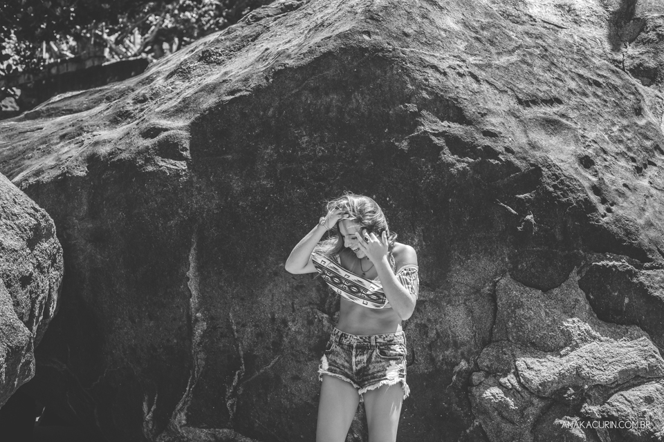 Ensaio fotográfico no estilo lifestyle de Giulia, uma menina de 15 anos, no Rio de Janeiro