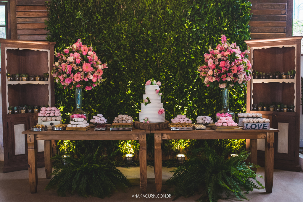 Decoração rústica de casamento