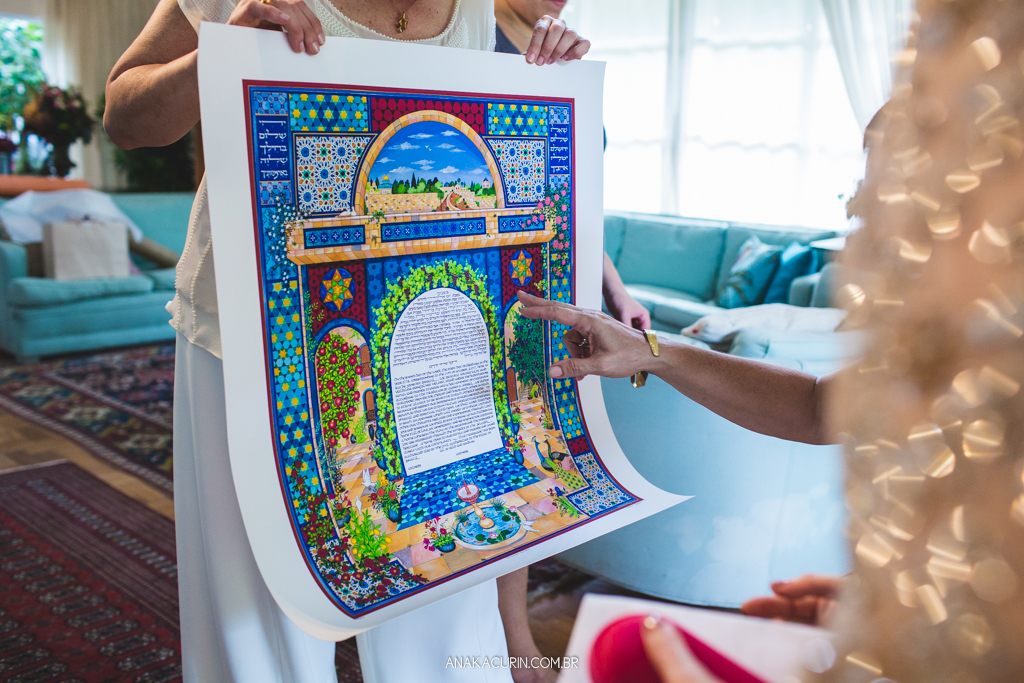 Casamento diurno Judaico homoafetivo de Bia e Léa no Horto, Rio de Janeiro, RJ.