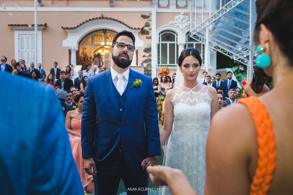 Casamento da Manu e do Bruno no Espaço 1 no Alto da Boavista no Rio de Janeiro, fotografado por Ana Kacurin