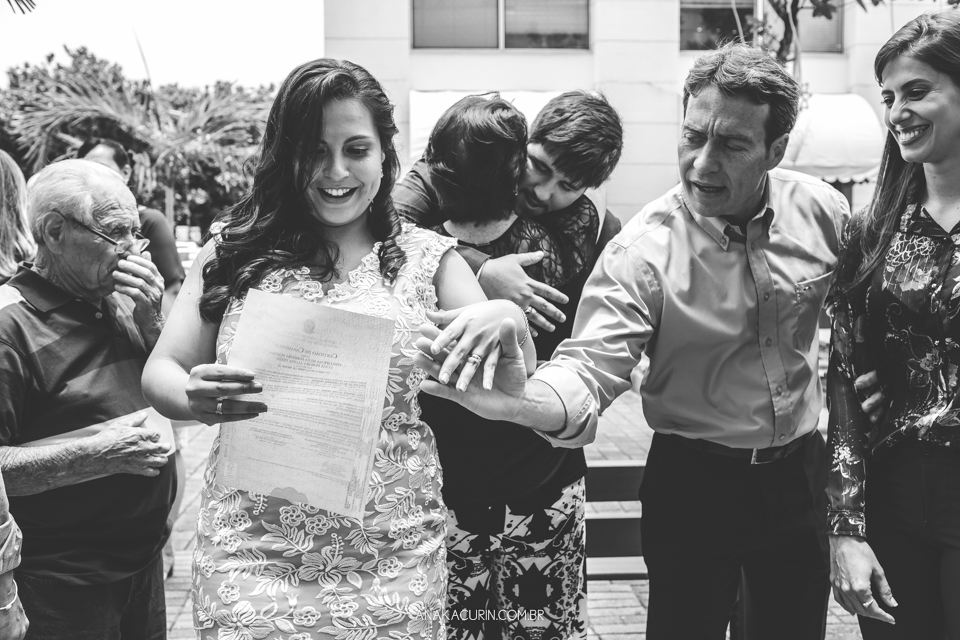 Casamento no Civil de Luiza e Phillipe, no cartório do Shopping DownTown e recepção no Restaurante Pagum na Barra da Tijuca, fotografado por Ana Kacurin.