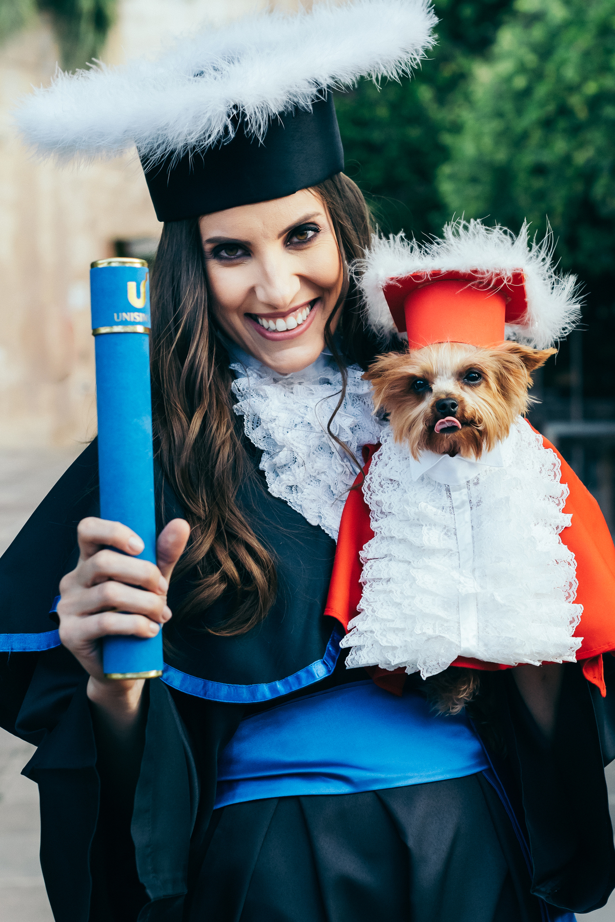 ensaio formatura daniela radavelli fotografia fotos de toga fotos de formatura casa valduga vale dos vinhedos ensaio com cachorro doglovers