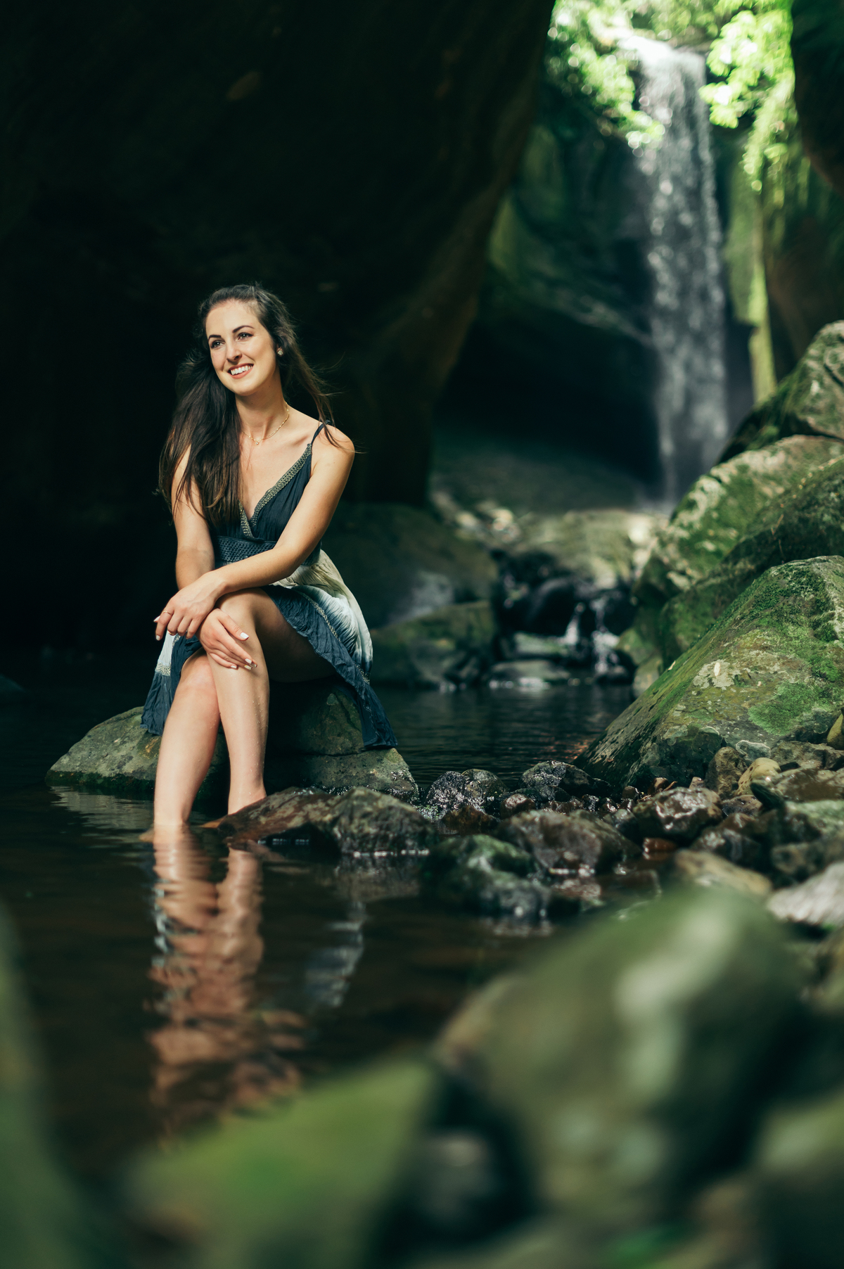 ensaio feminino ensaio no verão daniela radavelli fotografia Cachoeira das Andorinhas Rolante ensaio feminino fotografa na serra gaucha 