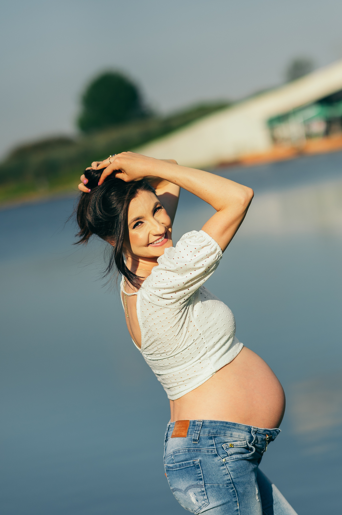 ensaio de gestante ensaio em São Francisco de Paula daniela radavelli fotografia look de gestante ensaio família Mátria Parque das Flores 