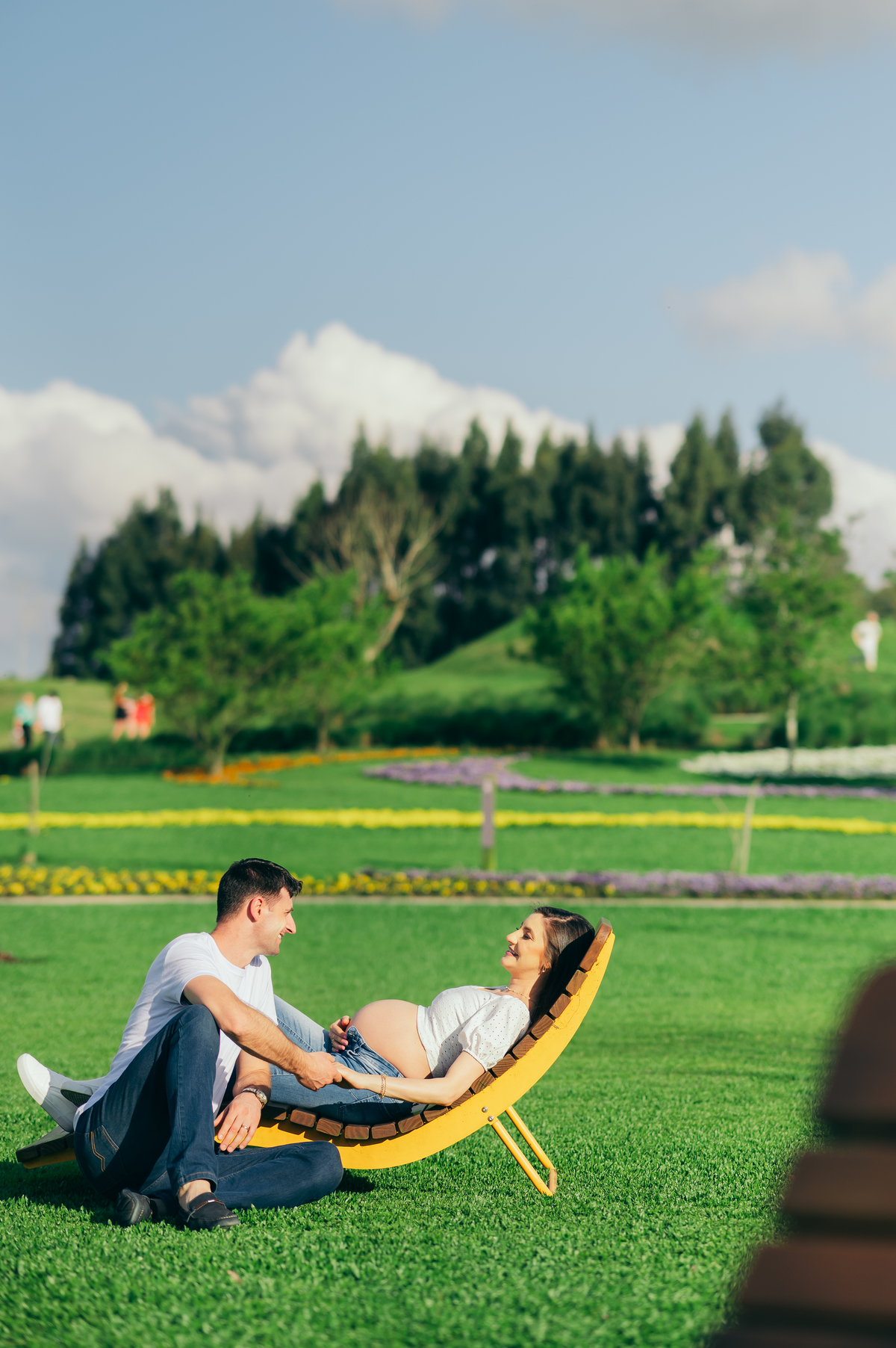 ensaio de gestante ensaio em São Francisco de Paula daniela radavelli fotografia look de gestante ensaio família Mátria Parque das Flores 