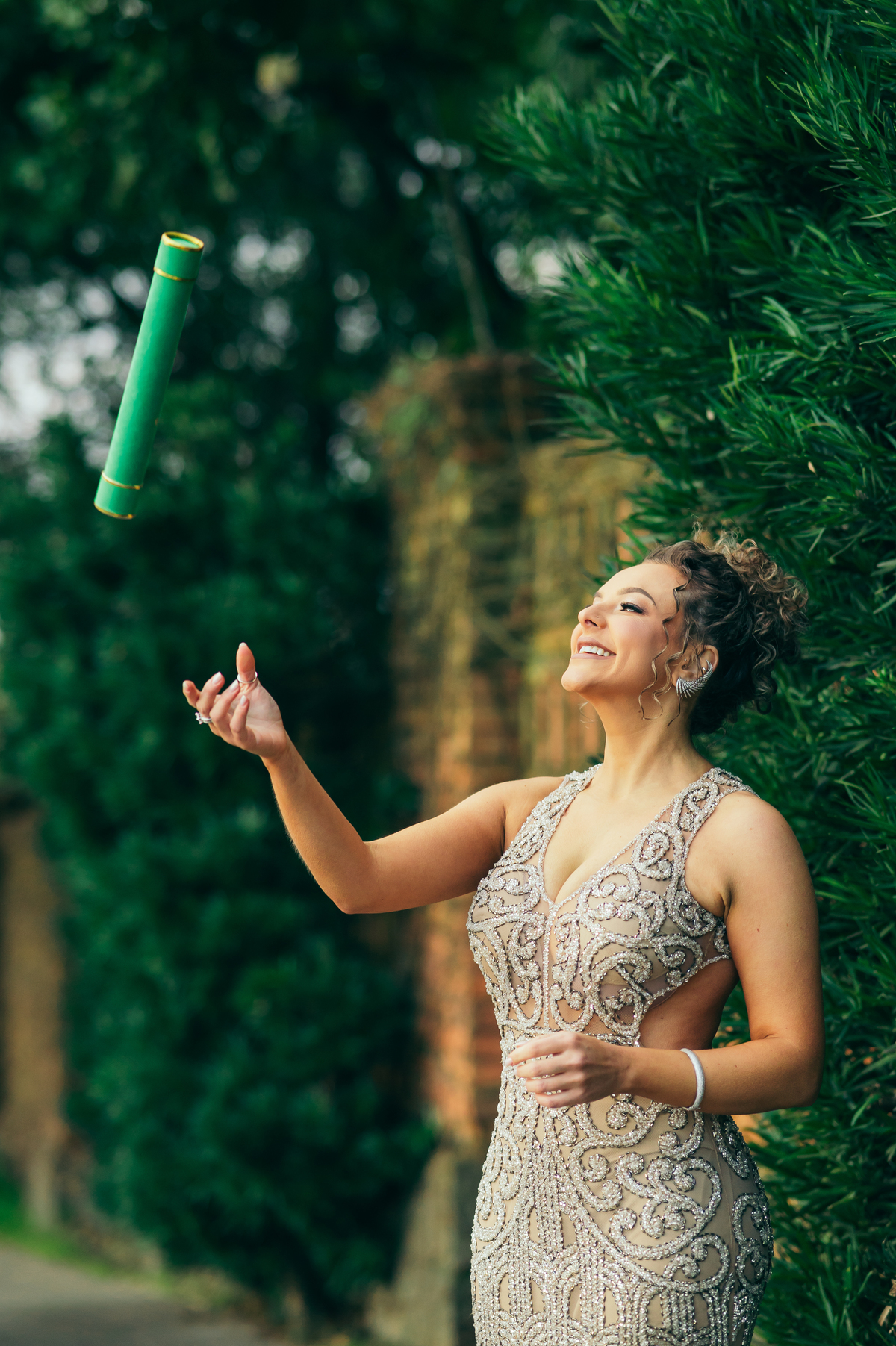 festa de formatura formanda em cosmetologia e estética vestido de formatura decoração de formatura Vinícola La Cantina daniela radavelli fotografia