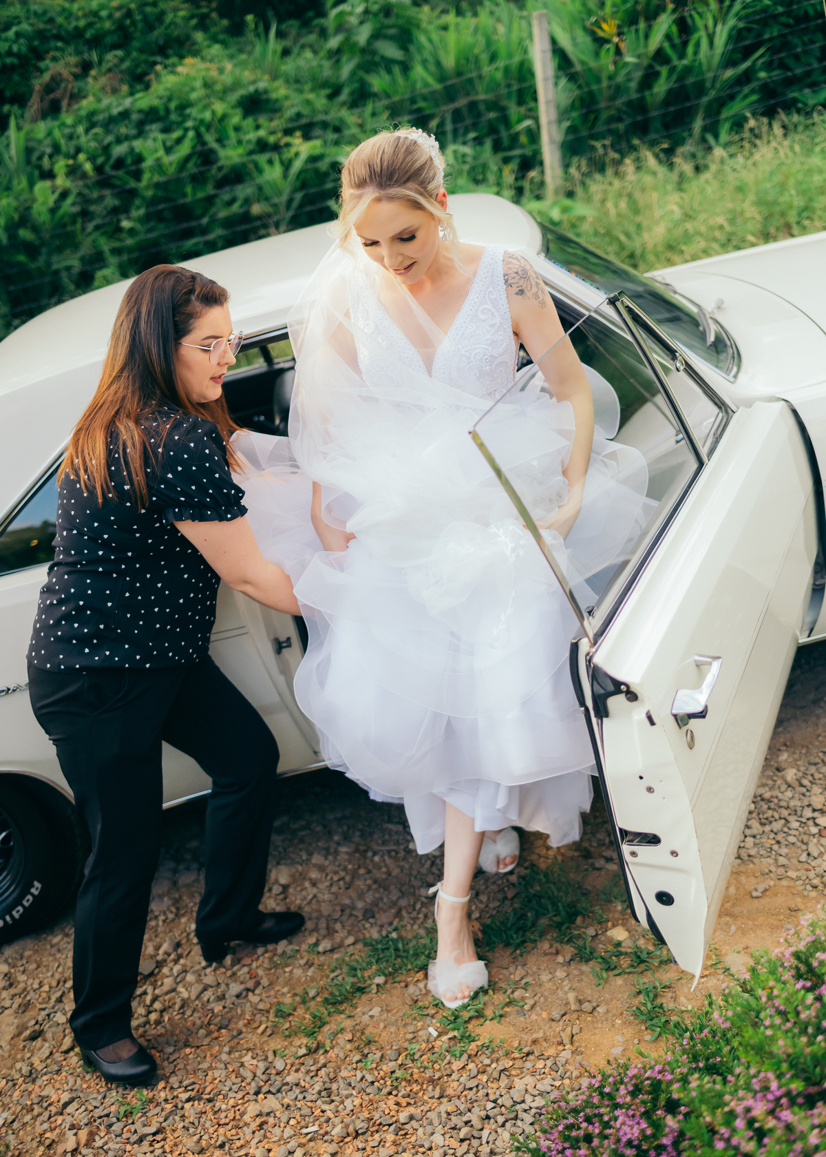 cerimonia externa casamento de dia daniela radavelli fotografia make de noiva cabelo de noiva La Casa Piemont Farroupilha 