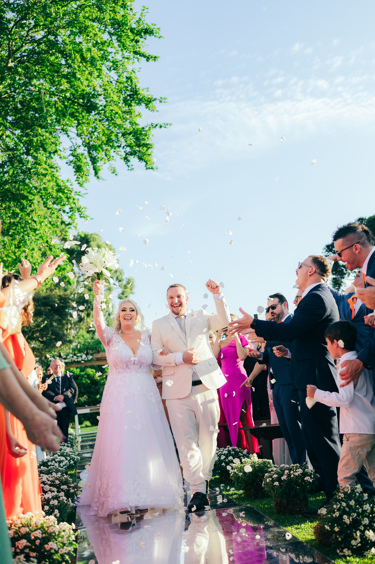 casamento de dia daniela radavelli fotografia make de noiva cabelo de noiva cerimônia externa Casa de Campo Canela 