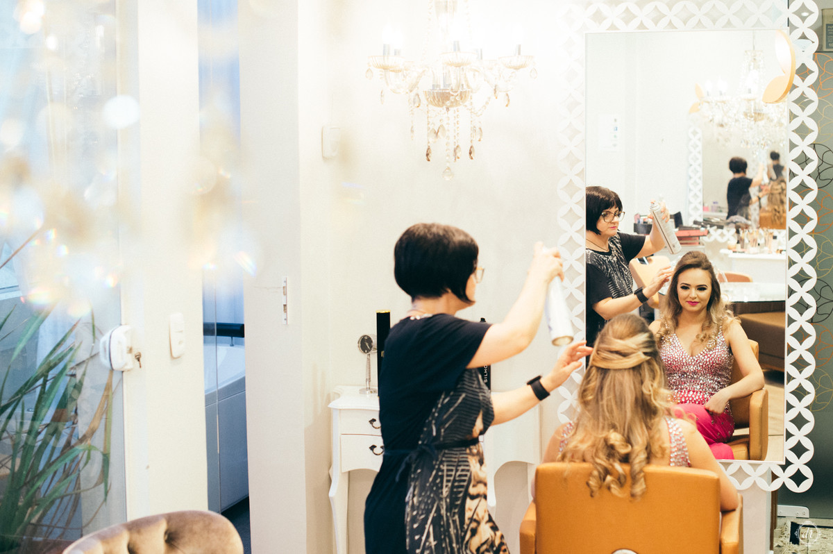 penteado de formatura