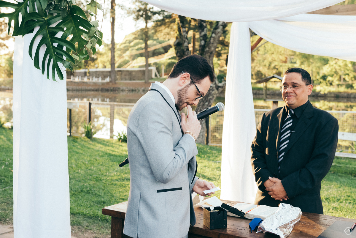 cerimonia de casamento externa com pasto 