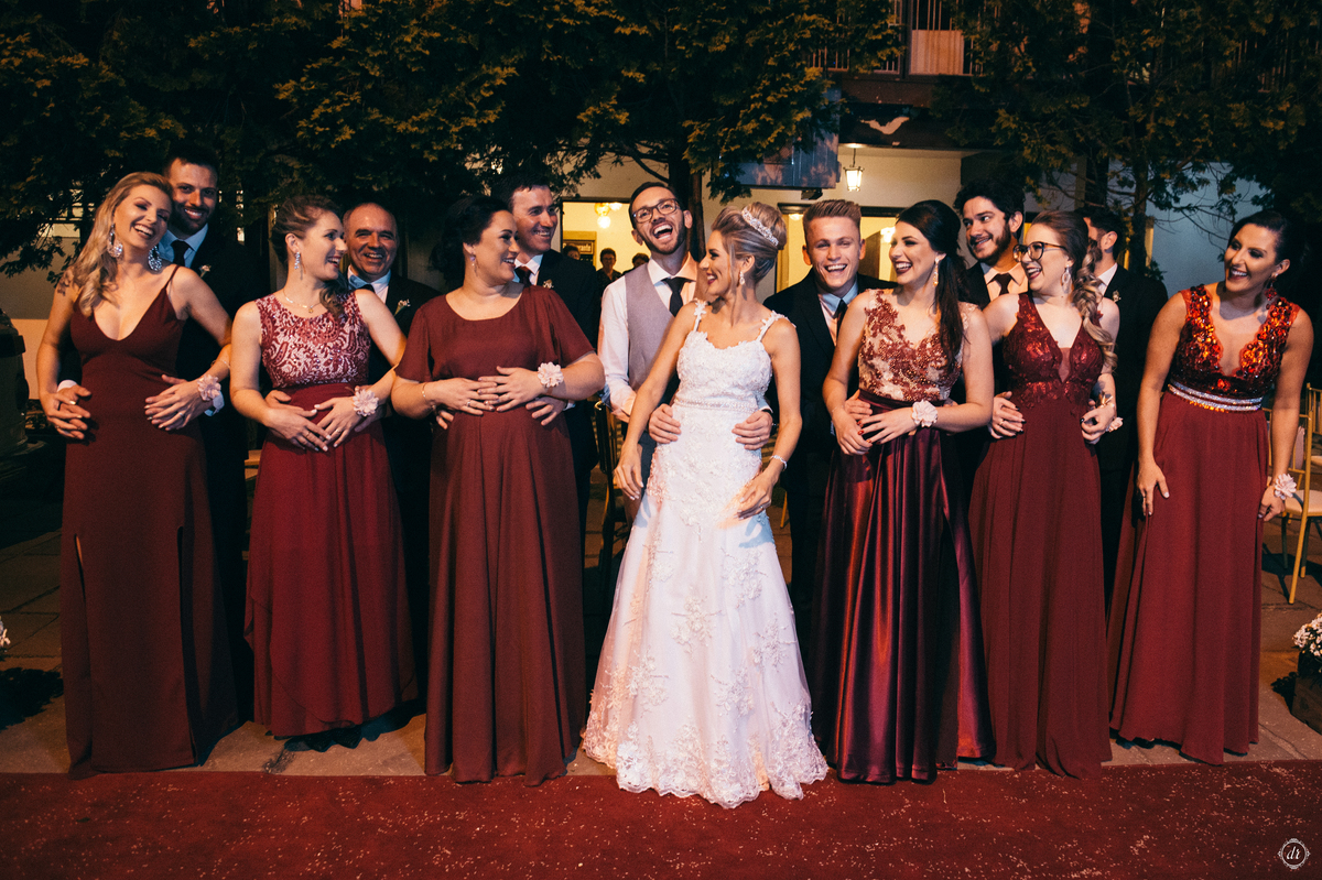 fotos com todos os padrinhos 