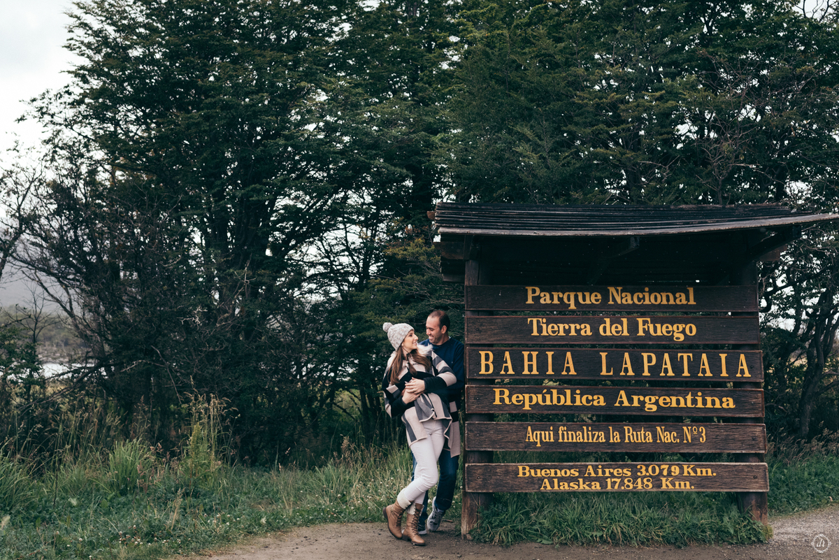 Ensaio no USHUAIA terra do fim do mundo Argentina Lua de Mel Fotógrafa no Ushuaia Tierra del Fuego 