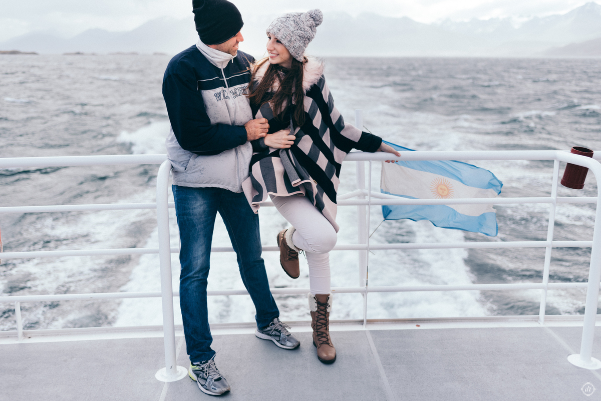Ensaio no USHUAIA terra do fim do mundo Argentina Lua de Mel Fotógrafa no Ushuaia Tierra del Fuego Pinguinera 